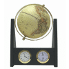 Mappemonde contemporaine avec horloge et baromètre