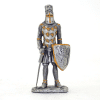 Figurine - Cavalier de la noblesse avec avec son épée et son bouclier à écusson