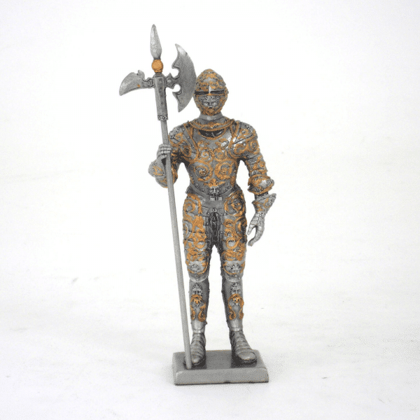 Figurine - Cavalier de la noblesse français avec sa hallebarde