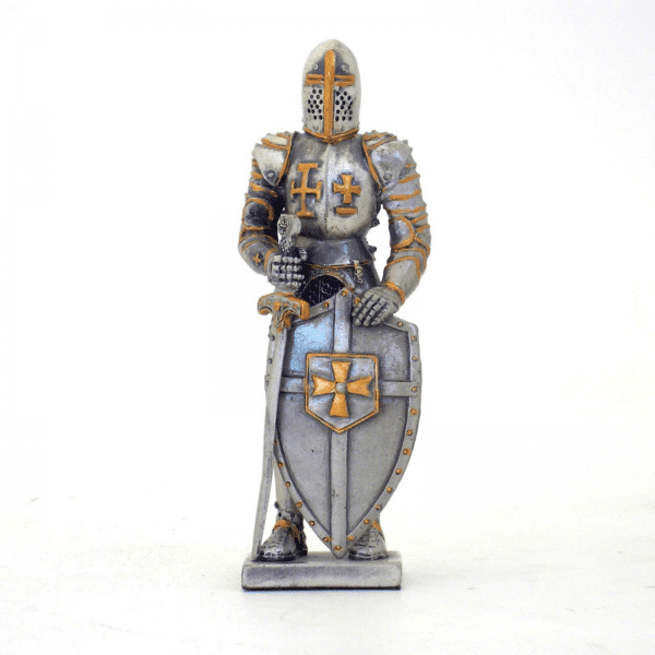 Figurine - Cavalier croisé avec son bouclier et son épée