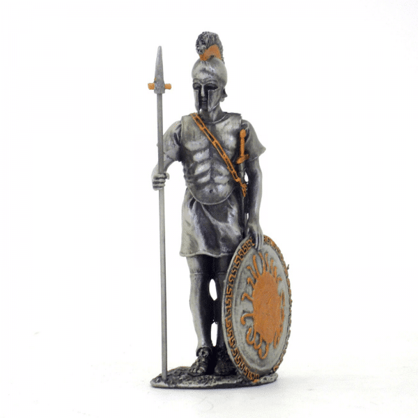 Figurine - Soldat grec avec son javelot et son bouclier