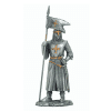 Figurine - Cavalier des Croisades avec drapeau