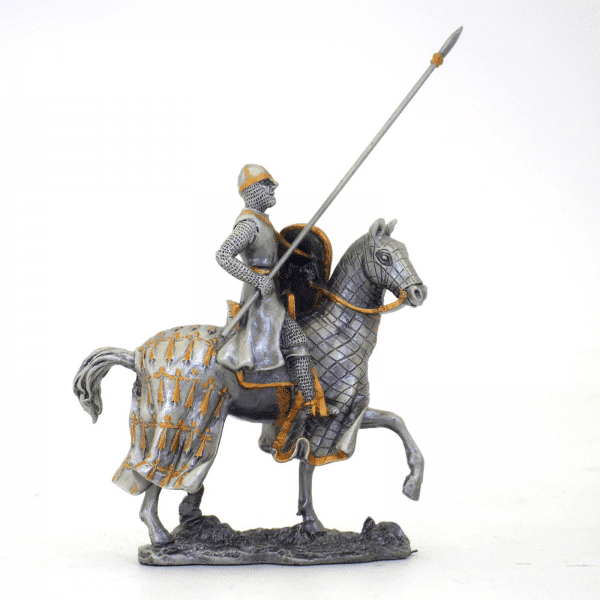 Figurine - Cavalier des Croisades avec son javelot