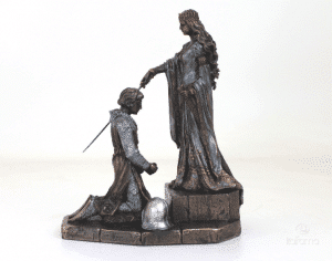 Sculpture miniature - Intronation du Roi Arthur