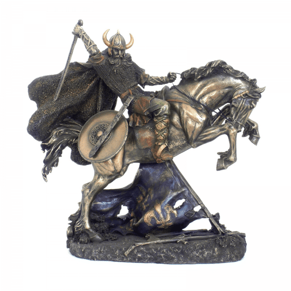 Figurine - Combattant viking sur son cheval