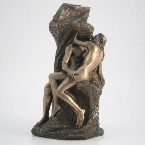 Sculpture miniature du Baiser de l'artiste Rodin