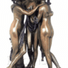 Sculpture miniature néoclassique des 3 grâces de Canova