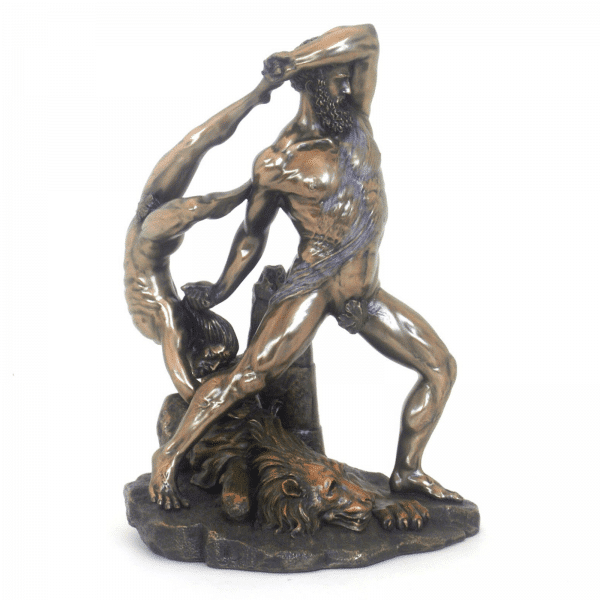 Sculpture miniature de la statue de Hercule et Lichas par Antonio Canova