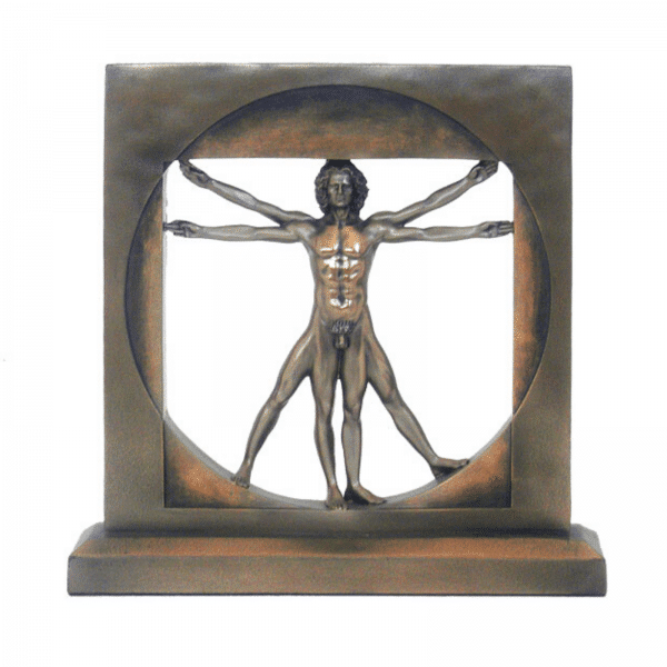 Figurine de L'homme de Vitruve par Leonardo Da Vinci