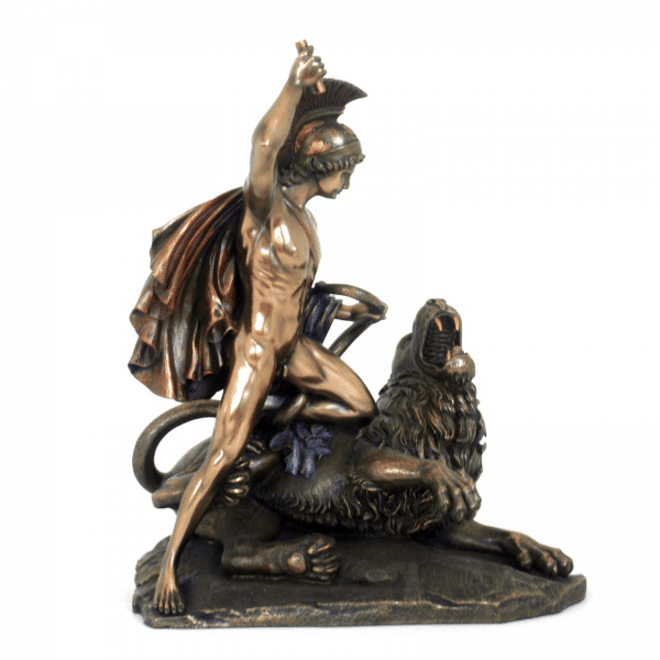 Sculpture miniature de Bellérophon et la chimère