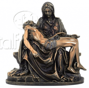 Sculpture miniature de la Pietà par Michelangelo