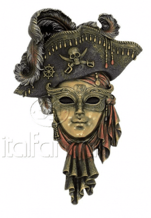 Figurine - Masque de Venise d'un pirate
