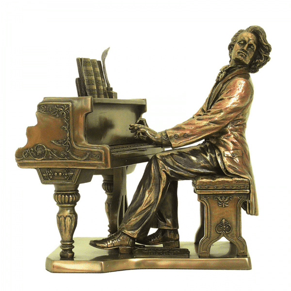 Figurine - Chopin sur son piano
