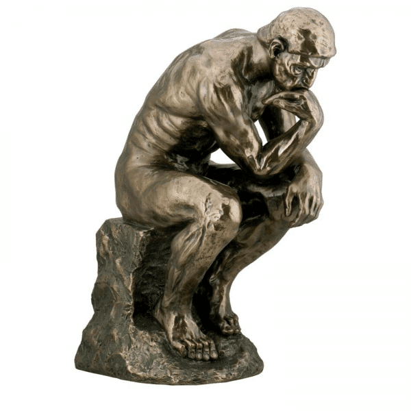 Sculpture miniature - Le Penseur par l'artiste Rodin (grande taille)