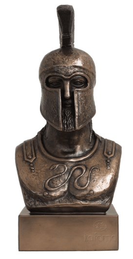 Figurine - Buste d'un soldat spartiate