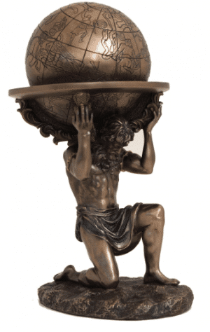 Figurine - Atlas Titan grecque porteur du monde