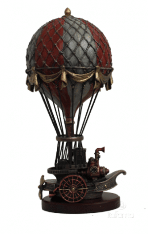 Figurine - Steampunk d'une montgolfière du XVIII ème siècle