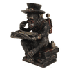Figurine - Singe steampunk et ses bouquins