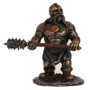Figurine - Viking avec un marteau pour forger le fer