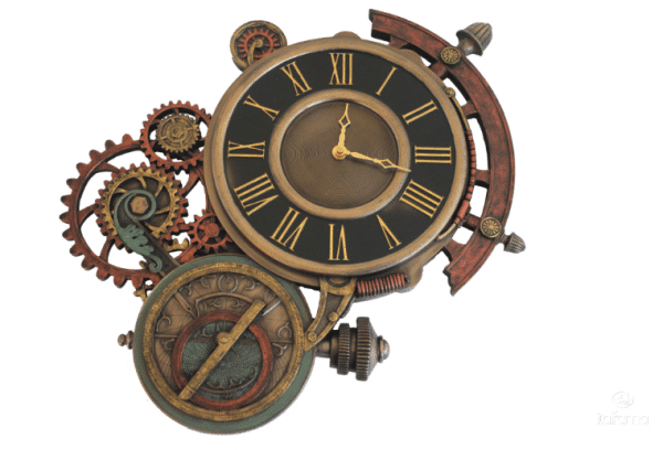 Horloge Steampunk Astrolab à accrocher au mur