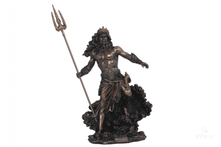Statuette - Poséidon, dieu de la mer - 53 cm - Statuette.fr