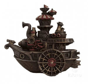 Figurine - Navire à vapeur façon Steampunk