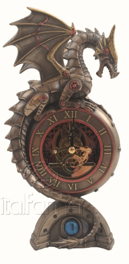 Horloge de dragon au style Steampunk