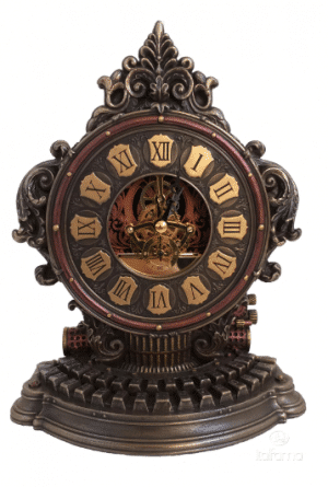 Horloge de machine à écrire façon Steampunk