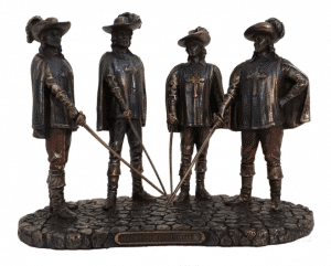 Figurine - D'Artagnan et les 3 mousquetaires selon Alexandre Dumas