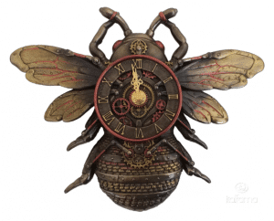 Plaque à accrocher au mur d'une abeille de style Steampunk