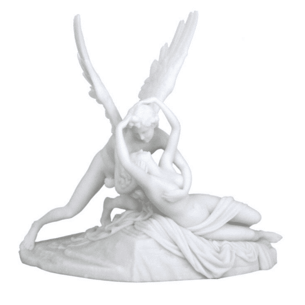 Figurine - Psyché embrassée par l'Amour selon Canova (version blanche)