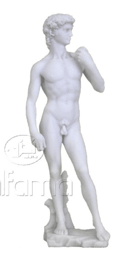 Sculpture miniature - David de Michelangelo (version blanche)
