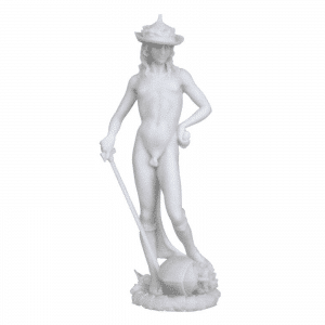 Sculpture miniature - David par l'artiste Donatello (version blanche)