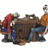 Figurine - Squelettes jouant au poker