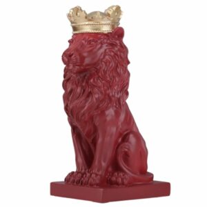 Statue Roi Lion Rouge