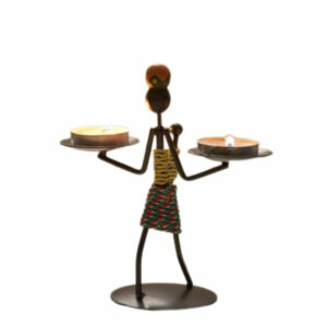 Statue Femme Africaine En Métal