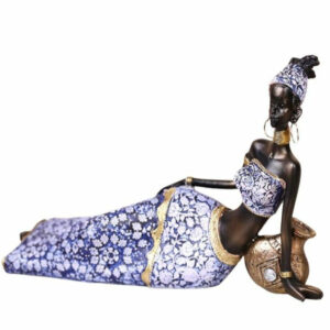 Statue Femme Africaine Allongée