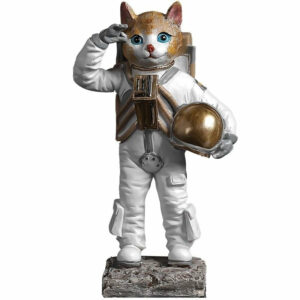 Statue De Chat Astronaute