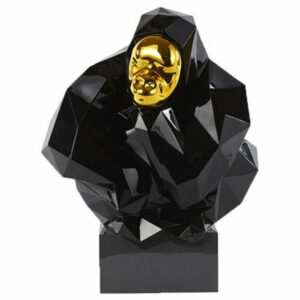 Statue Gorille Design Noir
