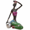 Statue Africaine Multicolore