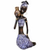 Statue Africaine Bleue