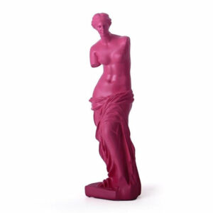 Statue Grecque Femme Rose