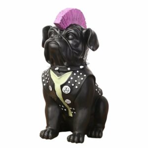 Statue Bouledogue Français Rock