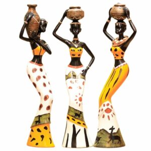 Statue Femme Africaine Trio
