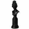 Statue Buste Grecque Noir