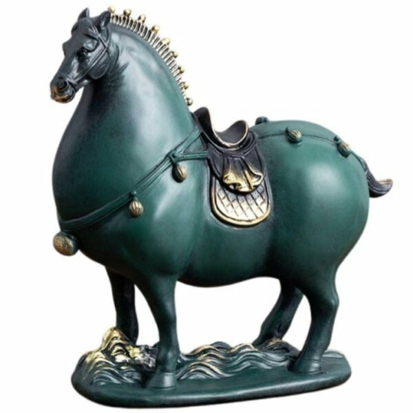 Statue Cheval Rond