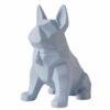 Statue Origami Chien Bleu