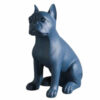 Bouledogue Français Statue Bleu