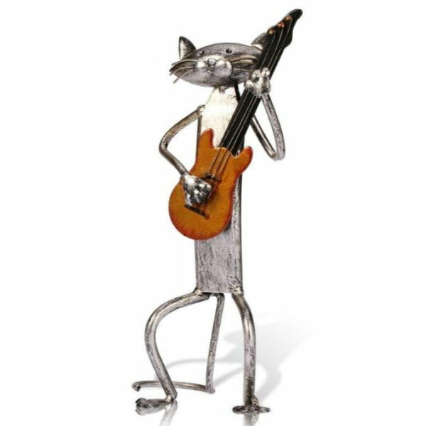 Statue Chat Guitare