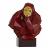 Statue Gorille Design Rouge